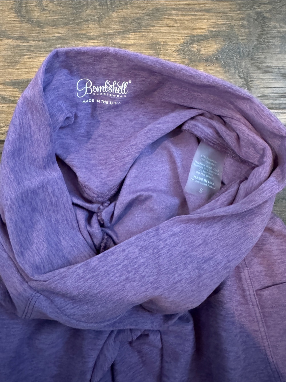 Bombshell Sportswear Curves Leggings Purple - Picture 4 of 4
